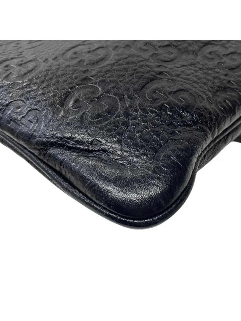 Gucci Guccissima Shoulder Bag Leather